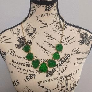 Stone Envy Green Stone Necklace